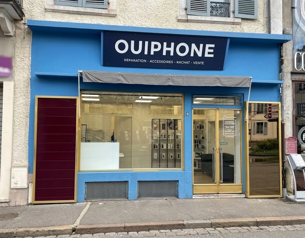 Devanture de l’atelier OuiPhone, 4 rue Jean Réveil à Pau